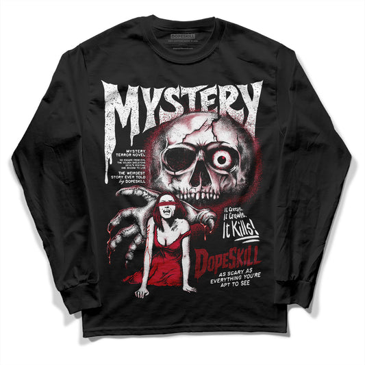 Jordan 1 Retro High '85 OG Metallic Burgundy DopeSkill Long Sleeve T-Shirt Mystery Ghostly Grasp Graphic Streetwear - Black