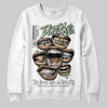 Jordan 4 WMNS “Seafoam” (2025) DopeSkill Sweatshirt The Mouth With No Droughts Graphic Streetwear - White