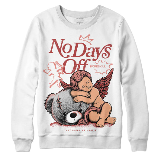 Jordan 13 “Dune Red” DopeSkill Sweatshirt New No Days Off Graphic Streetwear - White