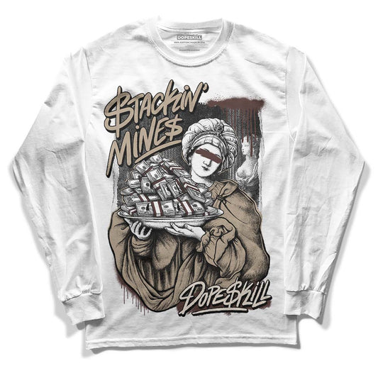 Jordan 1 High OG “Latte” DopeSkill Long Sleeve T-Shirt Stackin Mines Graphic Streetwear - White