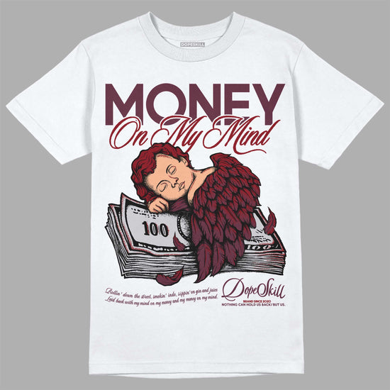 Jordan 5 Retro Burgundy (2023) DopeSkill T-Shirt MOMM Graphic Streetwear - White