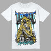 Jordan 5 Aqua DopeSkill T-Shirt Life or Die Graphic Streetwear - White