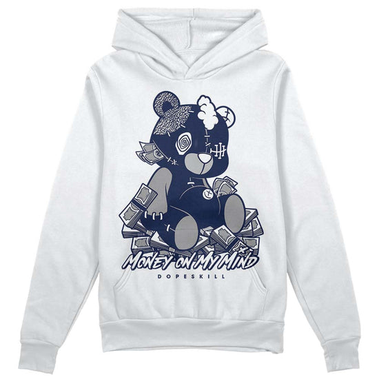 Jordan Spiz’ike Low “White/Obsidian” DopeSkill Hoodie Sweatshirt MOMM Bear Graphic Streetwear - White