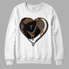 Jordan 1 Retro High OG Palomino DopeSkill Sweatshirt Heart Jordan 1 Graphic Streetwear - White