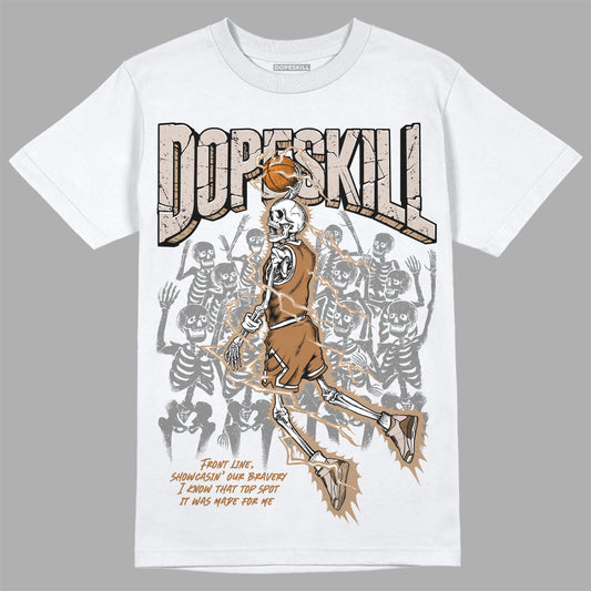 Jordan 3 Retro Palomino DopeSkill T-Shirt Thunder Dunk Graphic Streetwear - White