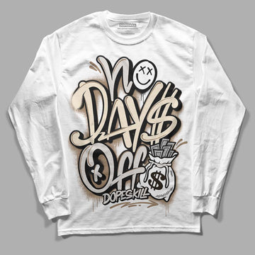 Jordan 5 SE “Sail” DopeSkill Long Sleeve T-Shirt No Days Off Graphic Streetwear - White