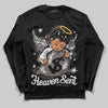 Jordan 4 Retro Cave Stone DopeSkill Long Sleeve T-Shirt Heaven Sent Graphic Streetwear - Black