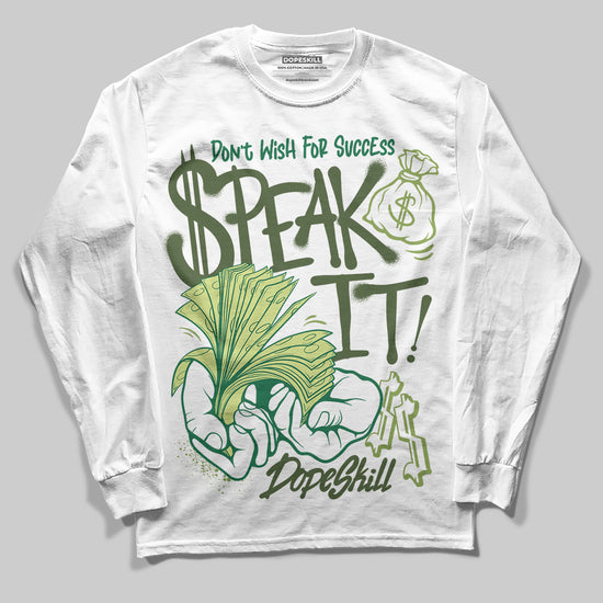 Foamposite Pro 'Pine Green' DopeSkill Long Sleeve T-Shirt Speak It Graphic Streetwear - White