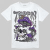 Jordan 3 Retro Dark Iris DopeSkill T-Shirt Trippin Graphic Streetwear - White