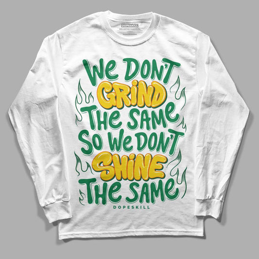 Green Sneakers DopeSkill Long Sleeve T-Shirt Grind Shine Graphic Streetwear - White 