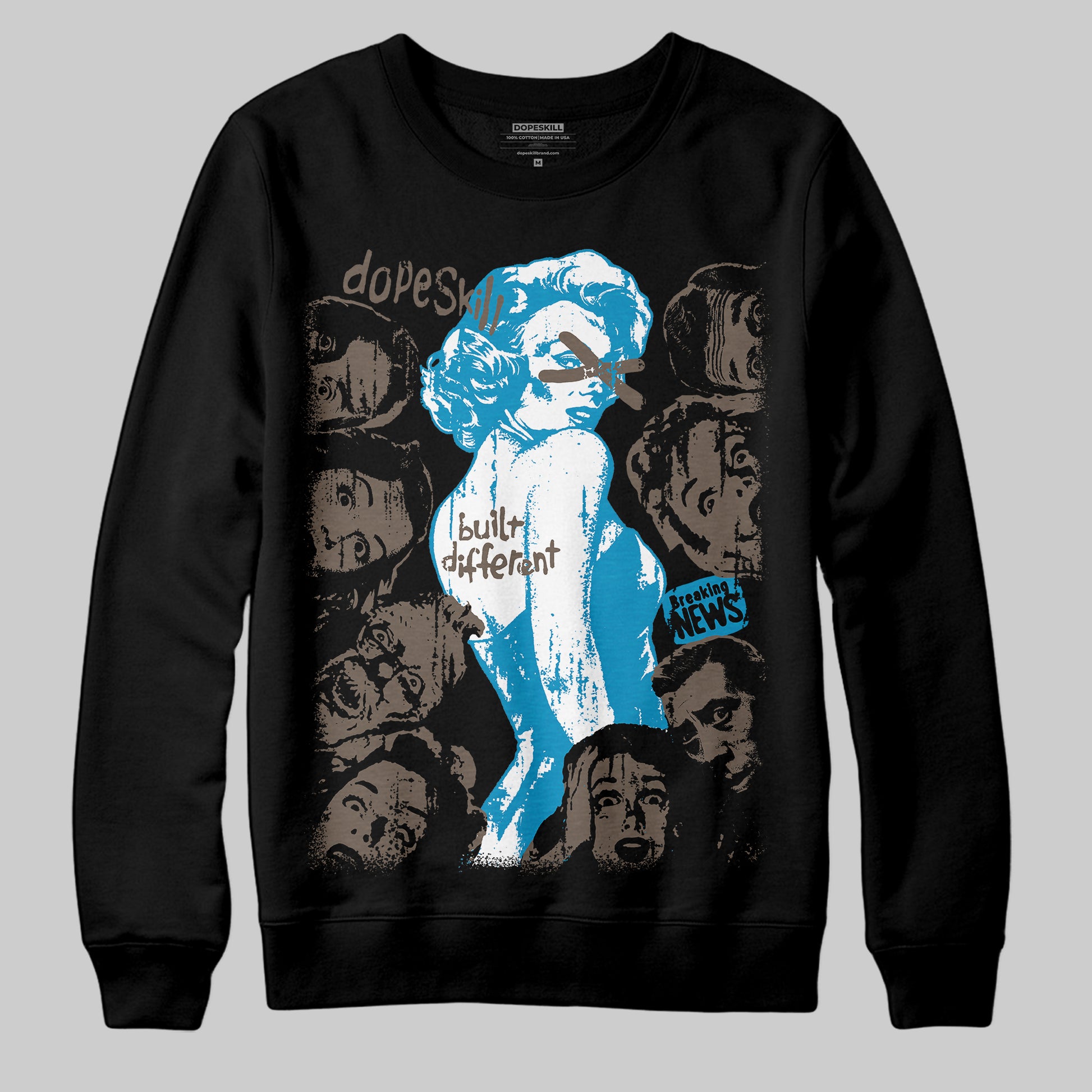 Jordan 3 GS “We Outside” DopeSkill Sweatshirt Built Different Graphic Streetwear - Black