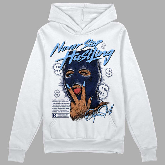 Jordan 5 Midnight Navy   DopeSkill Hoodie Sweatshirt Never Stop Hustling Graphic Streetwear 