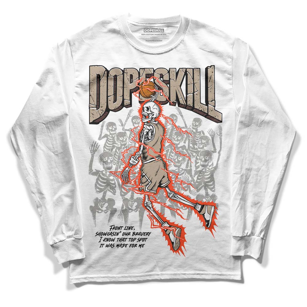 Jordan 1 High OG “Latte” DopeSkill Long Sleeve T-Shirt Thunder Dunk Graphic Streetwear - White