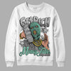 Jordan 3 "Green Glow" DopeSkill Sweatshirt Get Rich Graphic Streetwear - White 