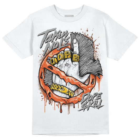 Jordan 3 Georgia Peach DopeSkill T-Shirt Takin No L's Graphic Streetwear - White