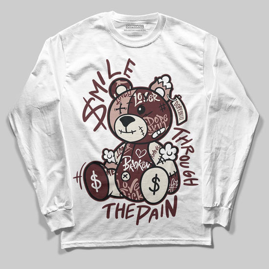 Jordan 11 “China” DopeSkill Long Sleeve T-Shirt Smile Through The Pain Graphic Streetwear - White