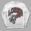 Jordan 1 High OG “Black/White” DopeSkill Long Sleeve T-Shirt Loser Lover Graphic Streetwear - White 