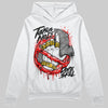 Jordan 12 “Cherry” DopeSkill Hoodie Sweatshirt Takin No L's Graphic Streetwear - White