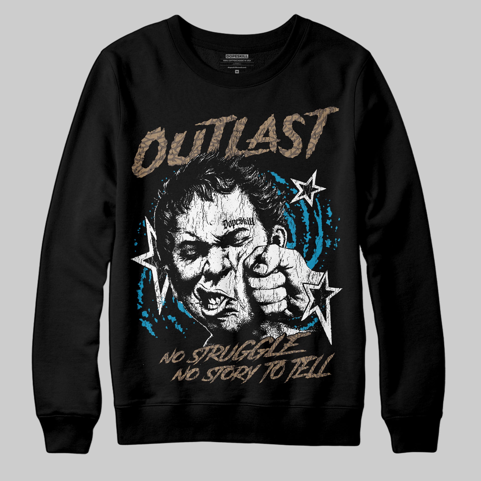 Jordan 3 GS “We Outside” DopeSkill Sweatshirt Outlast Graphic Streetwear - black