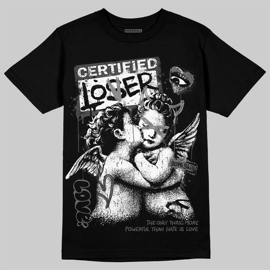 Jordan 4 “Black Cat” (2025) DopeSkill T-Shirt Certified Lover Graphic Streetwear - Black
