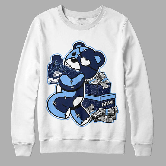 Jordan 5 Midnight Navy DopeSkill Sweatshirt Bear Steals Sneaker Graphic Streetwear