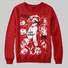 Red Sneakers DopeSkill Sweatshirt Built Different Graphic Streetwear - Red