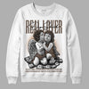 Jordan 1 Retro High OG Palomino DopeSkill Sweatshirt Real Lover Graphic Streetwear - White