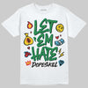 Green Sneakers DopeSkill T-Shirt Let 'em Hate Graphic Streetwear - White 