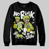 Jordan 13 Retro Bright Cactus DopeSkill Sweatshirt No Risk No Story Graphic Streetwear - Black