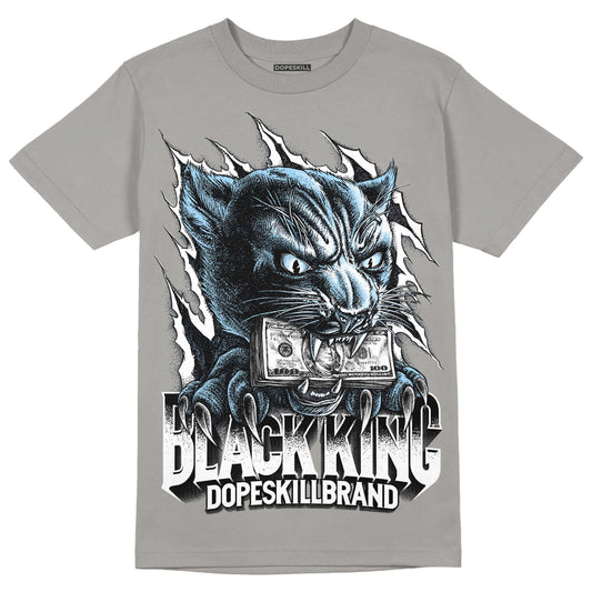 Jordan 11 Cool Grey DopeSkill Grey T-Shirt Black King Graphic Streetwear