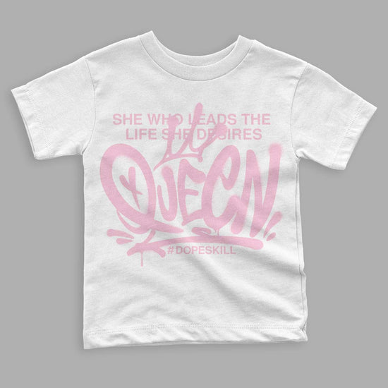 Dunk Low LX Pink Foam DopeSkill Toddler Kids T-shirt Queen Graphic Streetwear - White