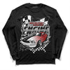 Jordan 14 "Black/White" DopeSkill Long Sleeve T-Shirt ENGINE Tshirt Graphic Streetwear - Black