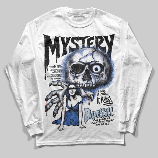 Awake NY x Jordan 5 Retro 'Black Racer Blue' DopeSkill Long Sleeve T-Shirt Mystery Ghostly Grasp Graphic Streetwear - White 
