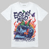 University Blue Sneakers DopeSkill T-Shirt Ease My Mind Graphic Streetwear - White