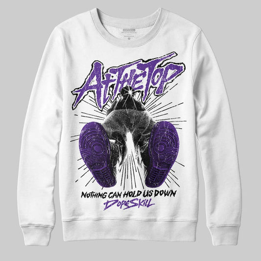 PURPLE Sneakers DopeSkill Sweatshirt Nothing Can Hold US Down Graphic Streetwear - White