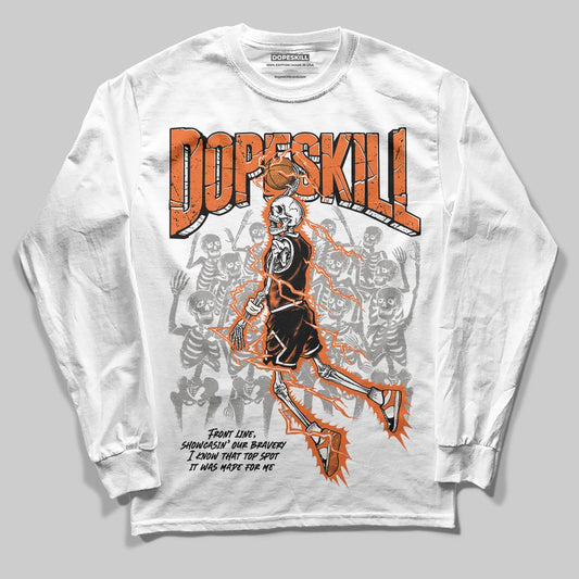 Jordan 1 Retro High OG Shattered Backboard (2025) DopeSkill Long Sleeve T-Shirt Thunder Dunk Graphic Streetwear - White