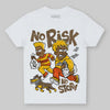 Yellow Sneakers DopeSkill Toddler Kids T-shirt No Risk No Story Graphic Streetwear - WHite