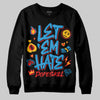 Royal Blue Sneakers DopeSkill Sweatshirt Let 'em Hate Graphic Streetwear - Black