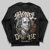 Jordan 5 “Earth/Metallic Gold” DopeSkill Long Sleeve T-Shirt Money Don't Lie Graphic Streetwear - Black