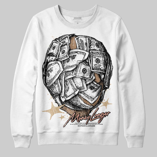 TAN Sneakers DopeSkill Sweatshirt Money Longer Graphic Streetwear - White