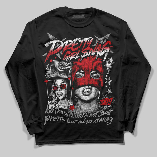 Jordan 3 OG “Black Cement” DopeSkill Long Sleeve T-Shirt Pretty Girl Swag Graphic Streetwear - Black