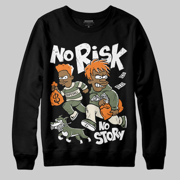 Jordan 4 Retro OG SP Undefeated (2025) DopeSkill Sweatshirt No Risk No Story Graphic Streetwear - black