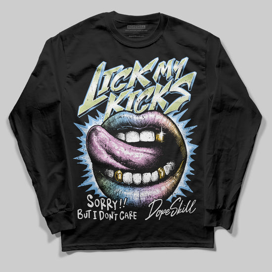 Jordan 5 “Year of the Snake” DopeSkill Long Sleeve T-Shirt Lick My Kicks Graphic Streetwear - Black