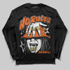 Orange Sneakers DopeSkill Long Sleeve T-Shirt No Rules Graphic Streetwear - black