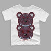 Jordan 5 Retro Burgundy (2023) DopeSkill Toddler Kids T-shirt Leather Bear Graphic Streetwear - White 