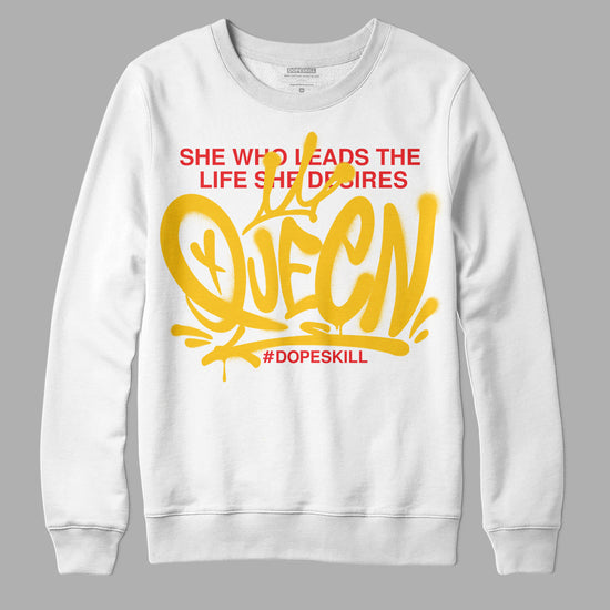 Yellow Sneakers DopeSkill Sweatshirt Queen Graphic Streetwear - White