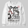 Nigel Sylvester x Jordan 1 Low OG “Nitro” DopeSkill Sweatshirt Broken Bones Graphic Streetwear - White