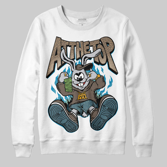 Jordan 3 GS “We Outside” DopeSkill Sweatshirt At The Top Graphic Streetwear - White