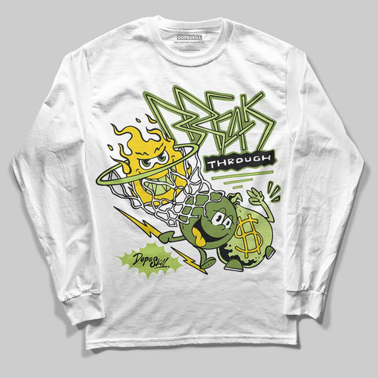 Dunk Low Pro SB 'Fruity Pack - Green Apple' DopeSkill Long Sleeve T-Shirt Break Through Graphic Streetwear - White