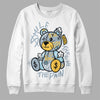 Jordan 13 “Blue Grey” DopeSkill Sweatshirt Smile Through The Pain Graphic Streetwear - White